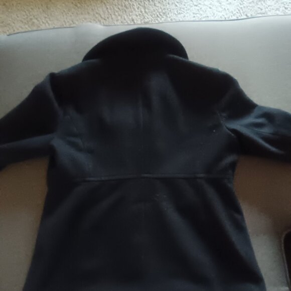 Black wool coat - Picture 2 of 2